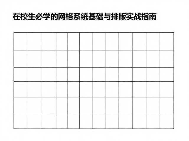 版式设计原理，在校生必学的网格系统基础与排版实战指南