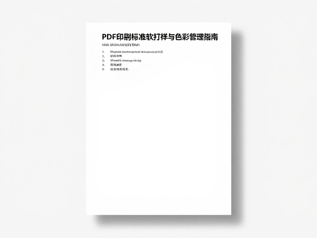 PDF印刷标准，350-400dpi高端画册软打样与色彩管理指南
