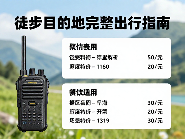 对讲机选购建议与场景适配