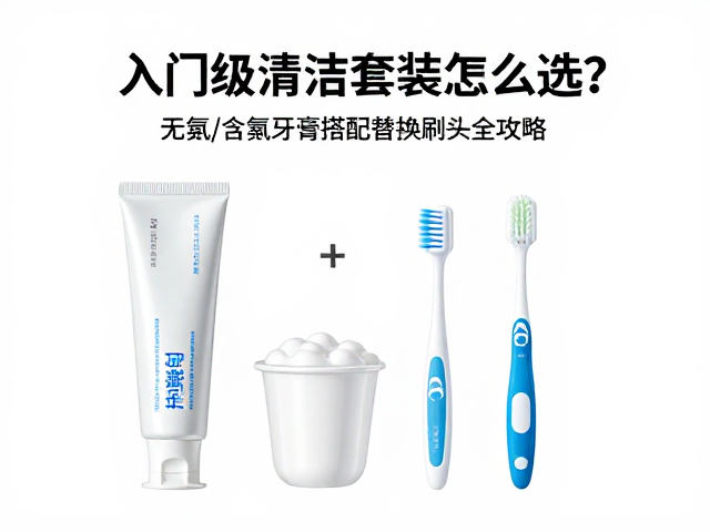 入门级清洁套装怎么选?无氟/含氟牙膏搭配替换刷头全攻略