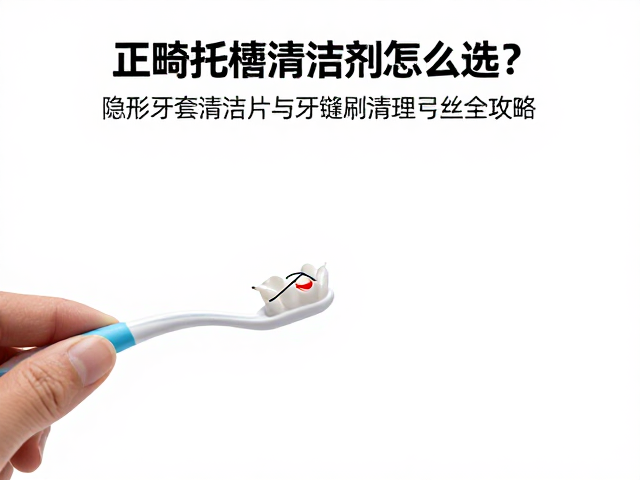 牙缝刷清理弓丝与托槽的操作技巧