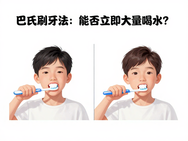 巴氏刷牙法与水平颤动法，刷牙后能否立即大量饮水？专家解读