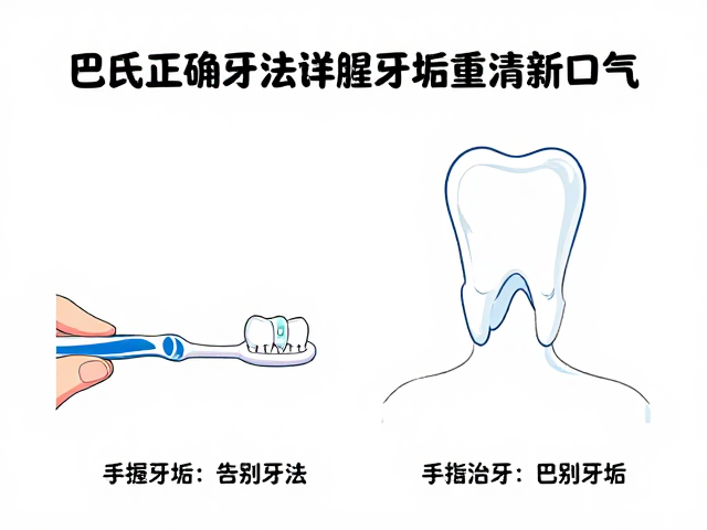 巴氏刷牙法详解，掌握正确手法，告别牙垢，重拾清新口气