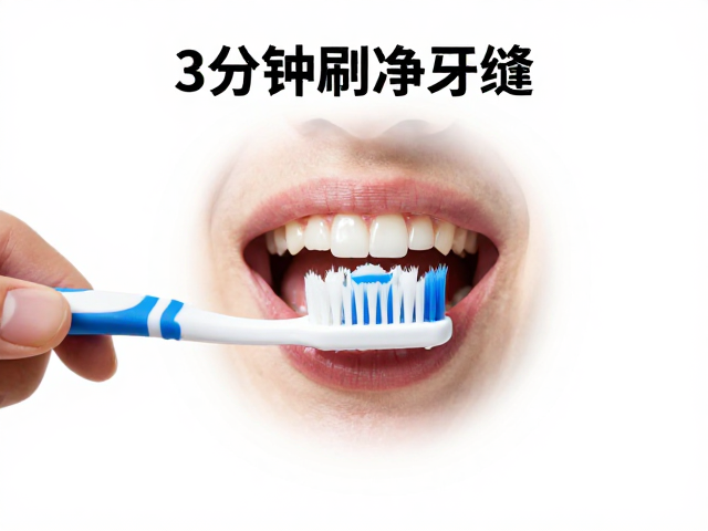 巴氏刷牙法详解,软毛牙刷,咬合面前后刷,3分钟刷净牙缝