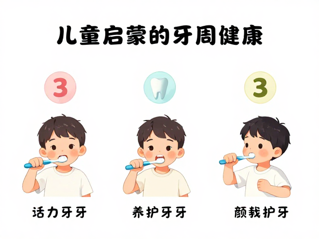 儿童启蒙巴氏刷牙法,3步维护牙周健康,养成护齿好习惯