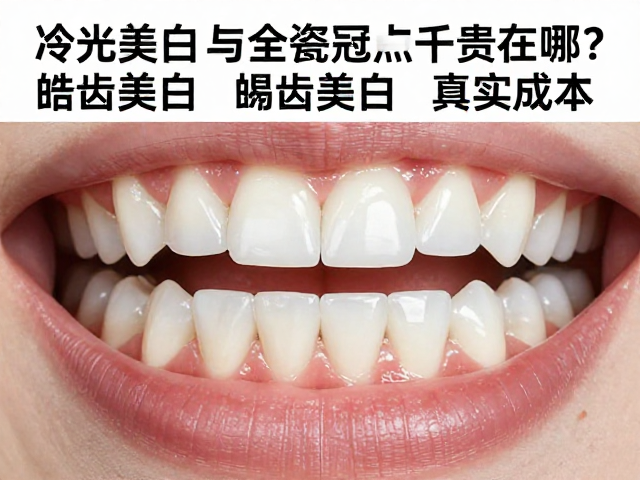 冷光美白与全瓷冠数千贵在哪？对比皓齿美白，揭秘牙齿美白真实成本