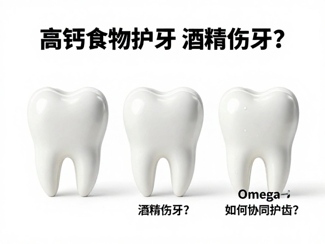 高钙食物护牙，酒精伤牙？Omega-3如何协同护齿？