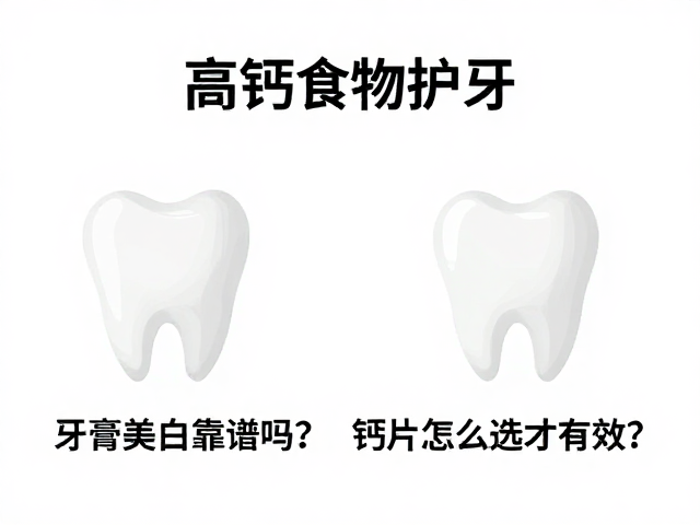 高钙食物护牙，牙膏美白靠谱吗？钙片怎么选才有效？