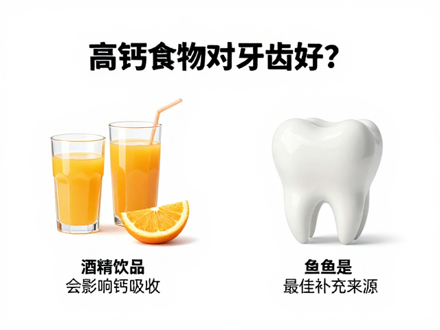 高钙食物对牙齿好?酒精饮品会影响钙吸收,鱼类是最佳补充来源