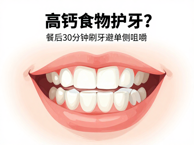 高钙食物护牙?餐后30分钟刷牙避单侧咀嚼,专家建议