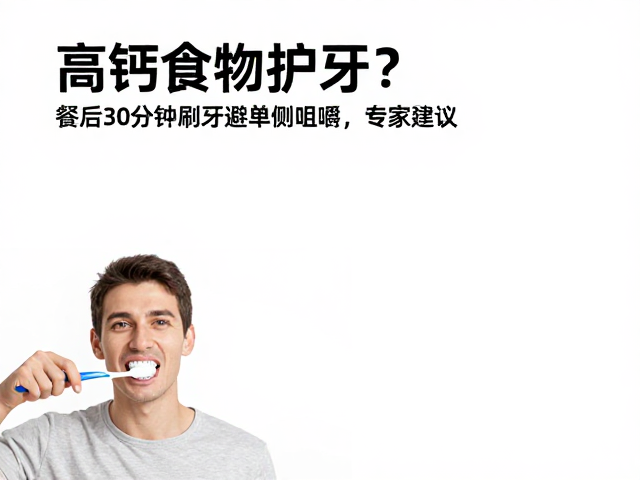 餐后半小时刷牙与单侧咀嚼的科学依据