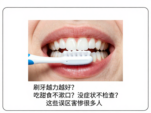 刷牙越用力越好?吃甜食不漱口?没症状不检查?这些误区害惨很多人