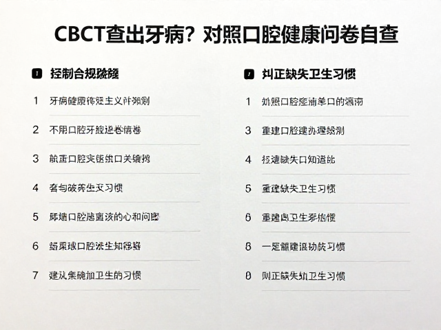 对照问卷:重建口腔认知版图