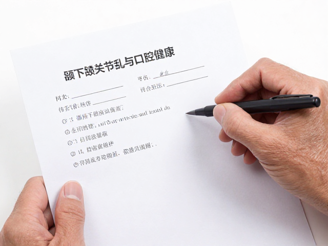 老年人牙周维护评估,问卷自查颞下颌关节紊乱与口腔健康
