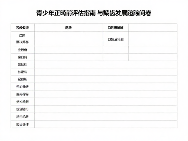 口腔健康问卷的多维构建与信息挖掘
