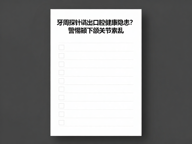自我评估与日常监测