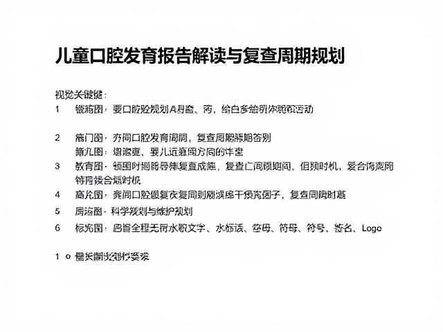 科学规划复查周期与干预时机