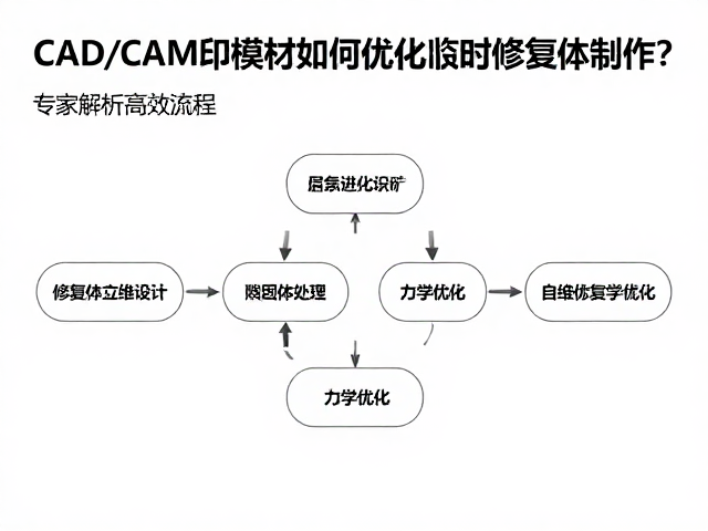 修复体三维设计的自动化处理与力学优化