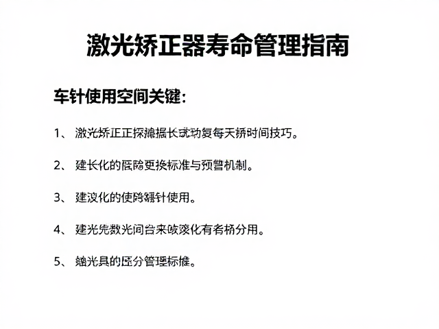 建立数据化的更换标准与预警机制