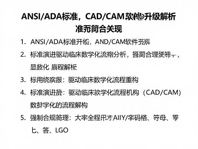 ANSI/ADA标准更新，CAD/CAM软件升级与显微镜应用解析