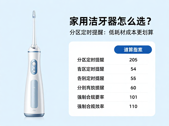 家用洁牙仪怎么选?带分区定时提醒,低耗材成本更划算