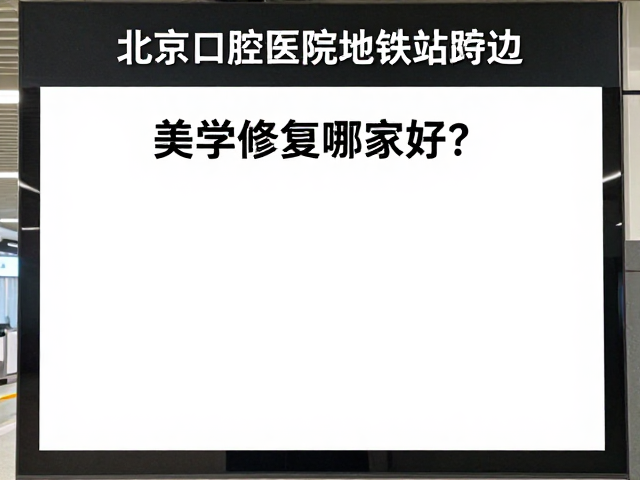 北京口腔医院地铁站附近推荐，美学修复哪家好？附攻略