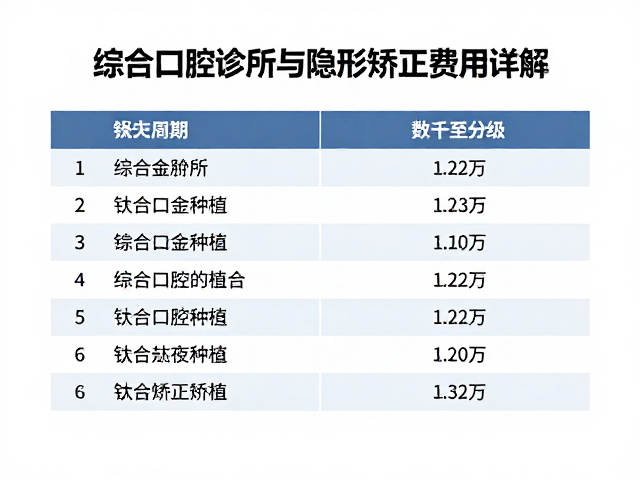 隐形矫正的周期影响与价格分级
