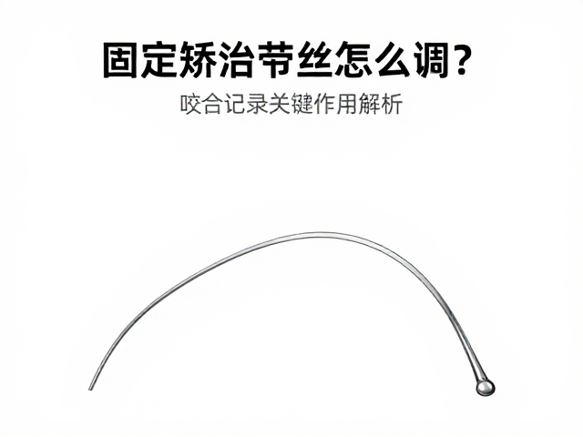 固定矫治弓丝怎么调?咬合记录关键作用解析