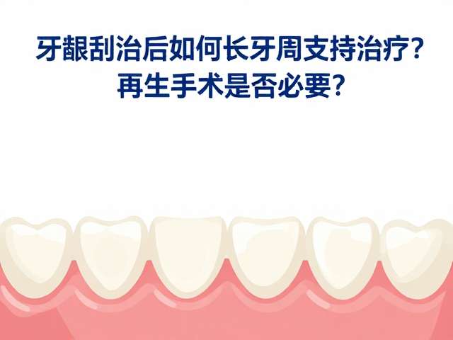 牙龈刮治后如何长期牙周支持治疗?再生手术是否必要?