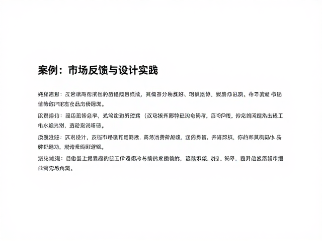 数据与案例支撑:市场反馈与设计实践