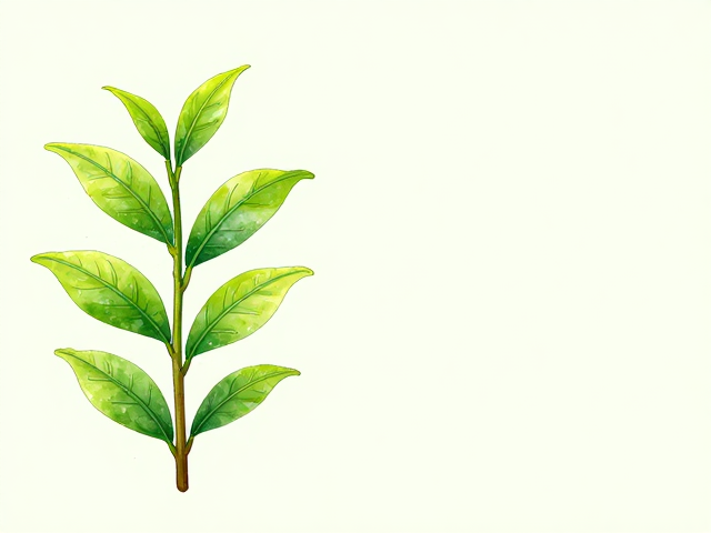 清新绿茶植物插画灵感,青柠绿系配色与手绘教程