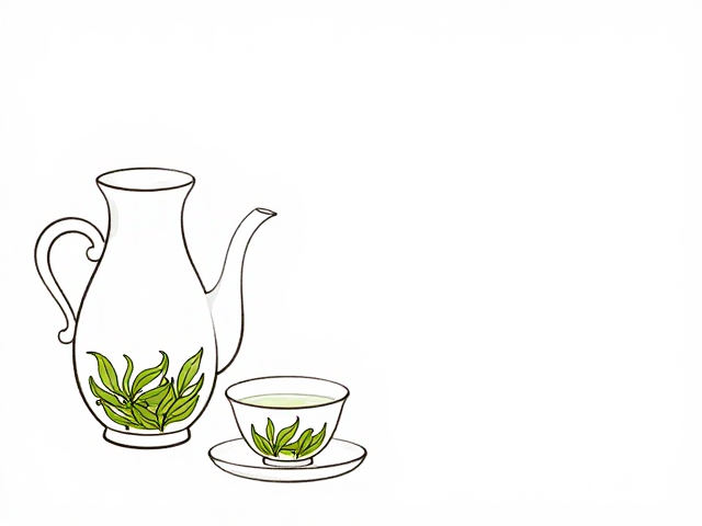 器型线条与绿茶舒展姿态的形态呼应