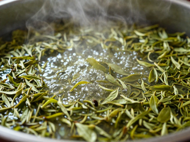 茶叶蒸馏与熟化储存对绿叶调的影响
