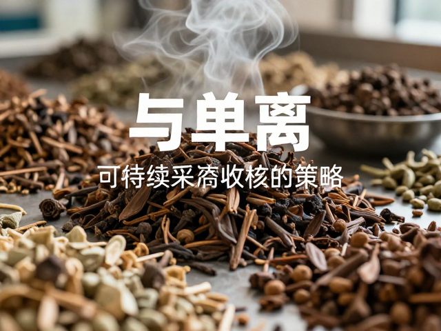 原料可持续采收的科学管理