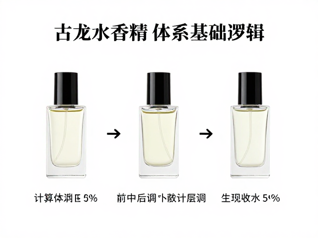古龙水香精浓度2%-5%，如何计算前中后调比例实现分层调香