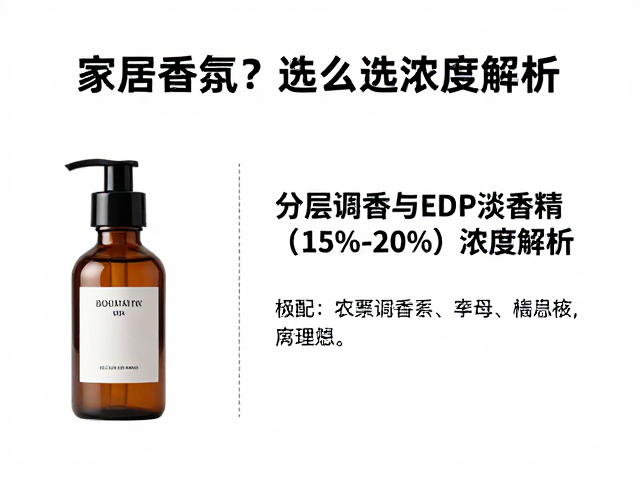 家居香氛怎么选?分层调香与EDP淡香精(15%-20%)浓度解析