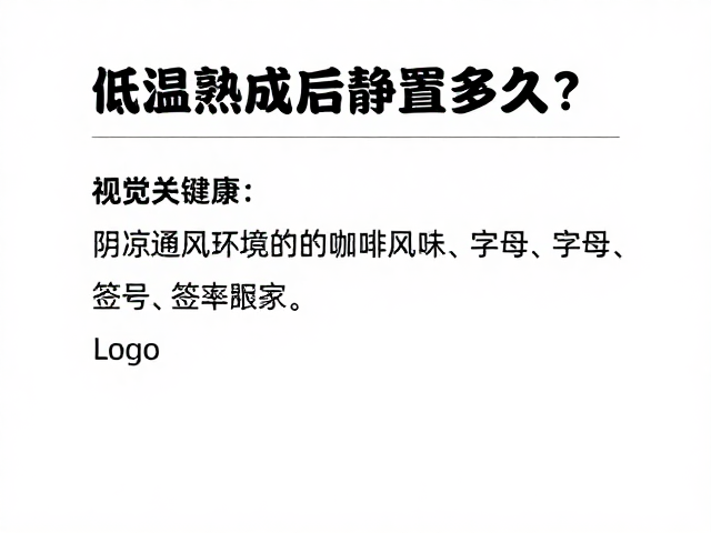 环境参数对静置风味的具体影响