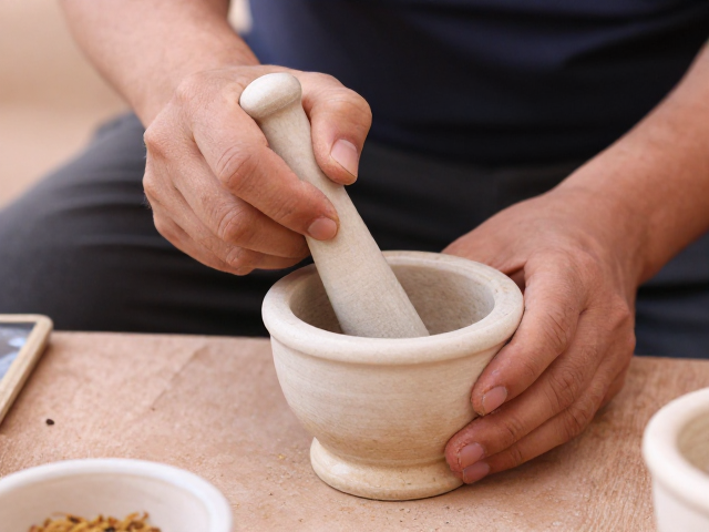 摩洛哥玫瑰谷手作体验,用陶瓷研钵手工制香指南
