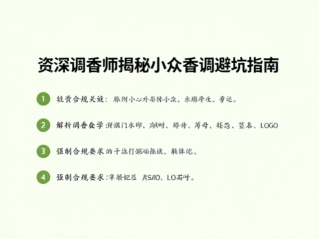 解析小众香调中的常见雷区