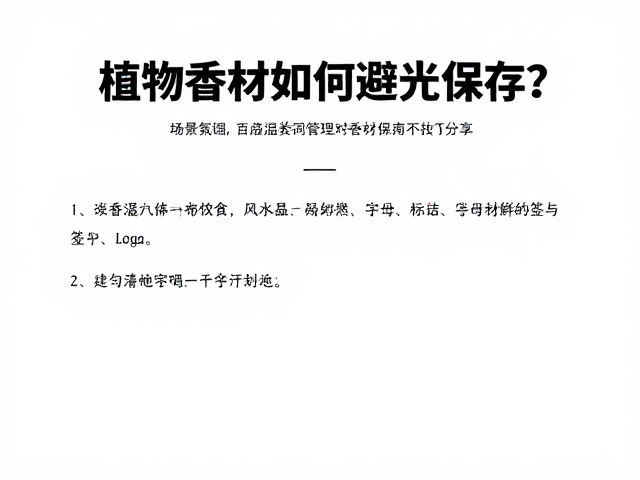温湿度协同管理对香材保鲜的影响