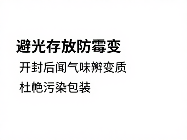 开封后闻气味辨变质