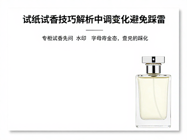 专柜试香先问!试纸试香技巧解析中调变化,避免踩雷