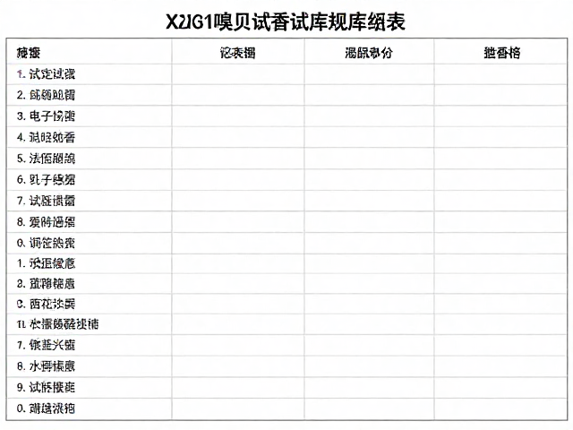 构建专属嗅觉数据库：记录表的维度与细节