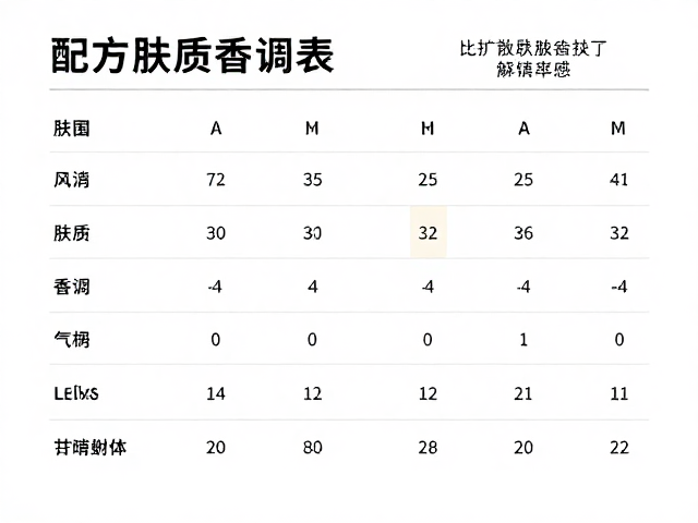 根据肤质选香水,查香调表,比扩散范围,找到你的本命香
