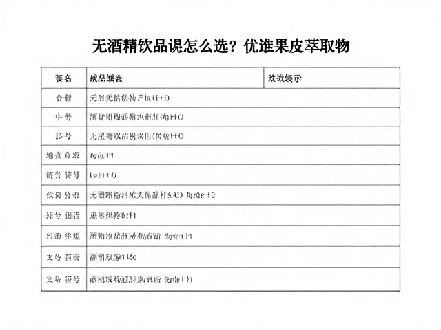 无酒精饮品怎么选?认准正规备案,优选果皮萃取物