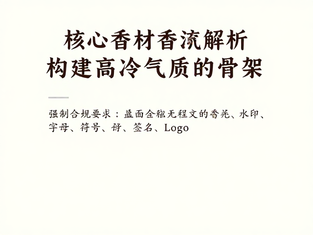 核心香材解析：构建高冷气质的骨架