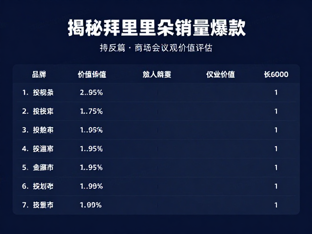 数据反馈与市场长期价值评估