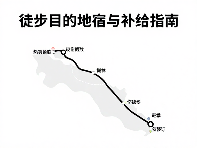 徒步目的地住宿与补给指南,热食餐饮推荐,旺季需提前预订