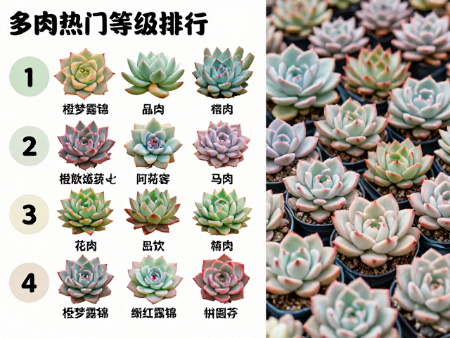 多肉热门等级排行，橙梦露锦化品种为何高价抢手？