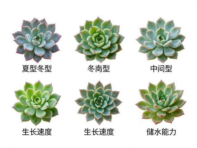 多肉夏型冬型中间型怎么分？结合花型、生长速度与叶片储水能力详解